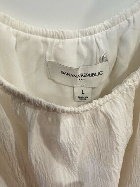 Banana Republic Ivory White Maxi Dress W/ Pockets